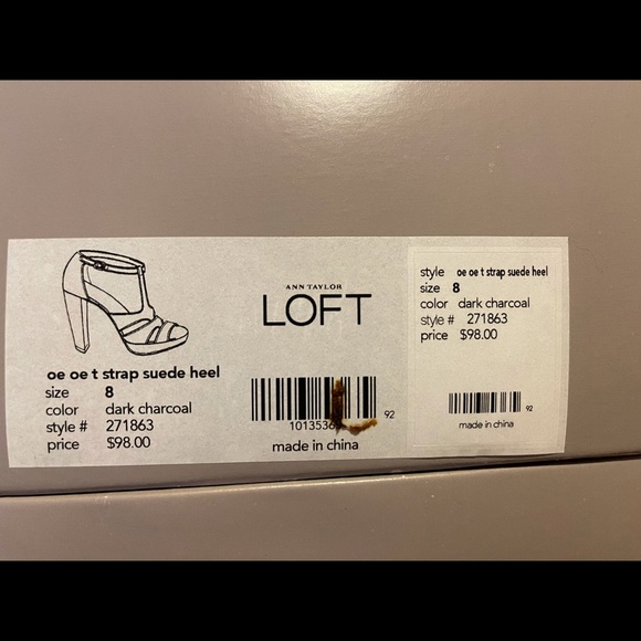 Grey t-strap suede shoe - Picture 8 of 8